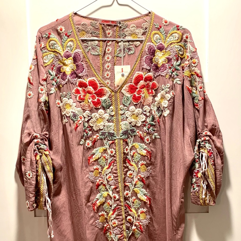 Johnny Was Evangeline M blouse NWT